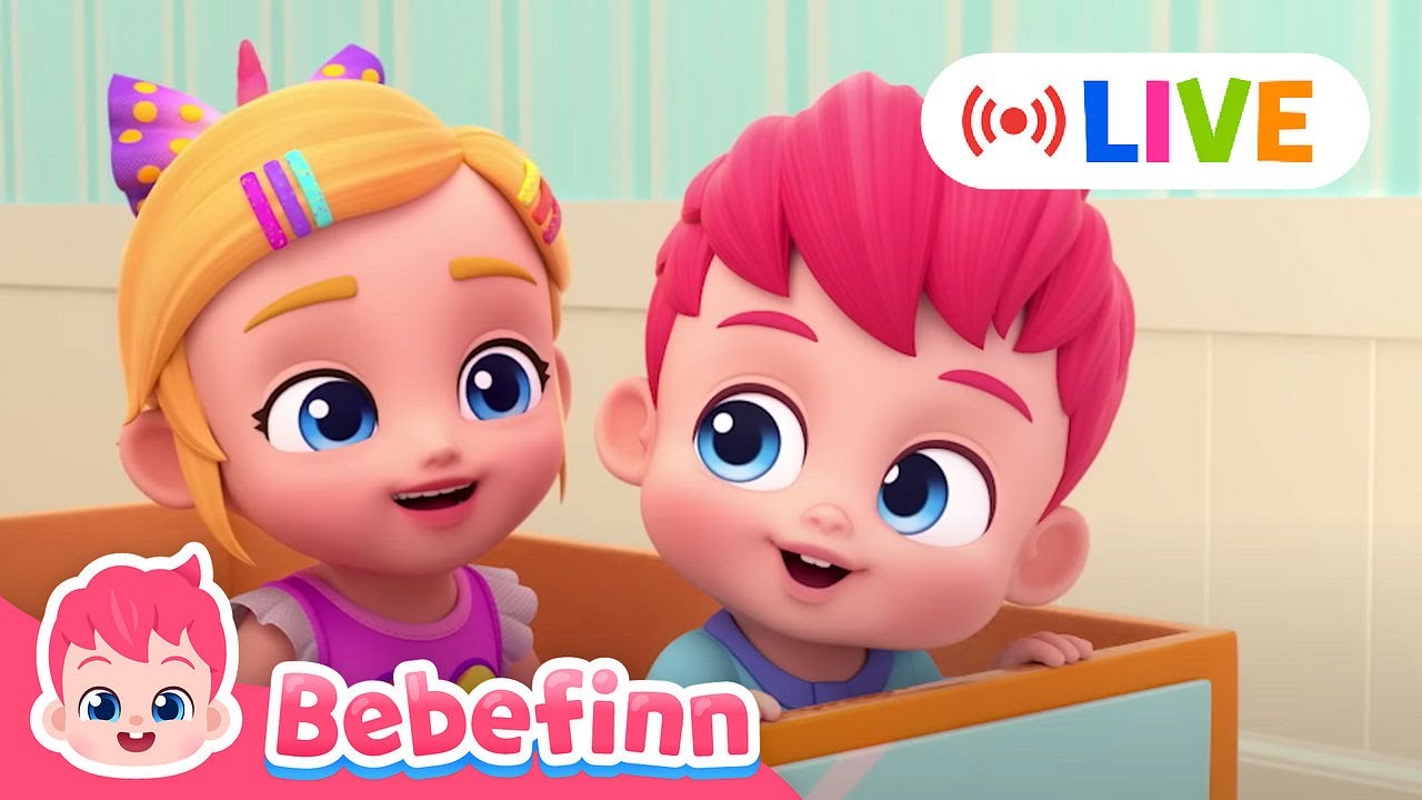 LIVE🔴 Bebefinn Best Nursery Rhymes | Healthy Habits for Kids