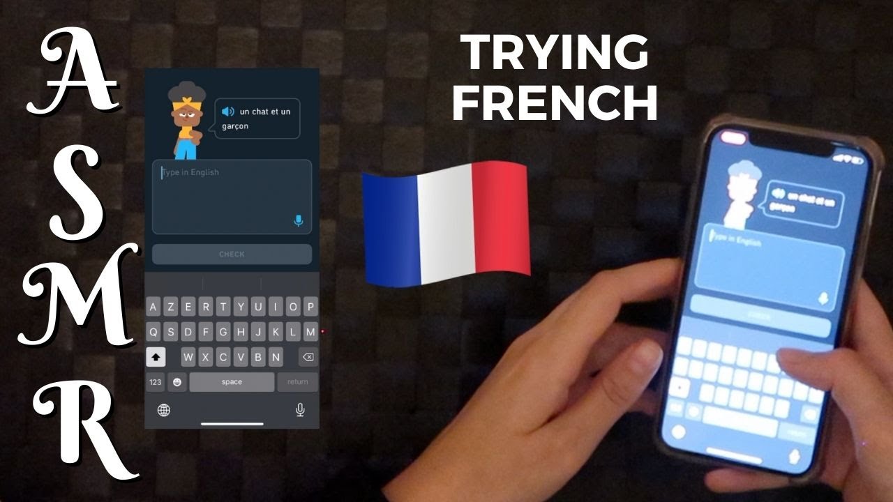 Trying French 🇫🇷 || ASMR - Dutch accent whispering ☆ duolingo with me