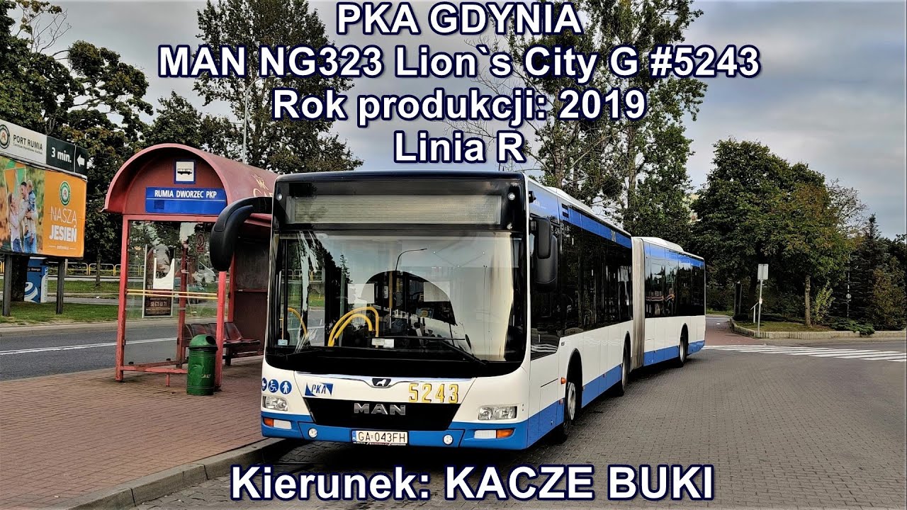 PKA Gdynia - Linia R, MAN NG323 Lion's City G #5243