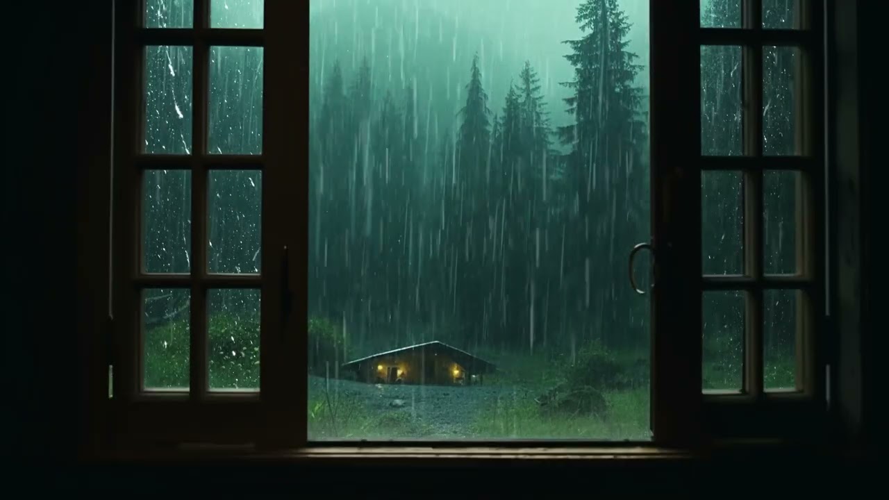 Soothing Heavy Rain Sounds | 3 Hours of Rain Noise for Sleep, Relaxation & Focus