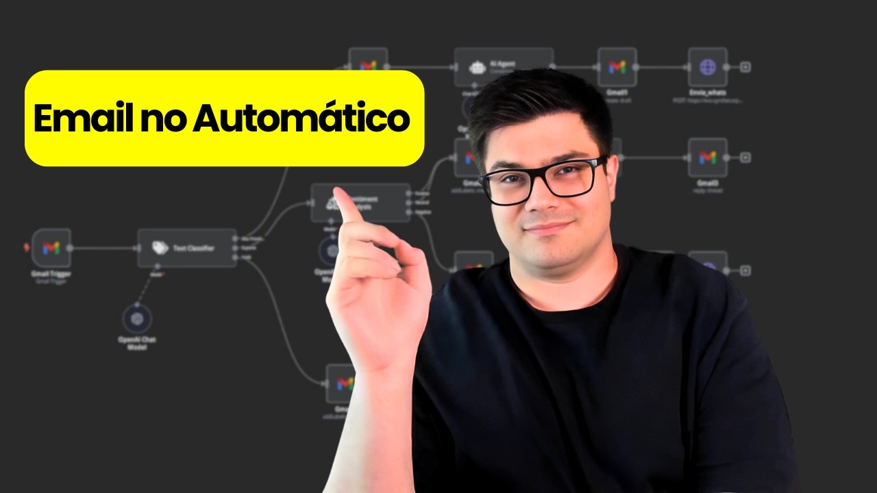O MELHOR jeito de Gerenciar seus E mails com Inteligência Artificial no n8n