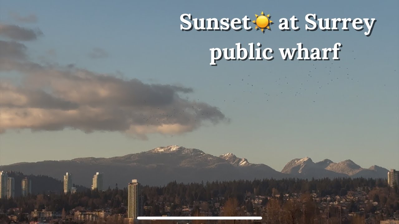 Sunset at Surrey Public Wharf🌅
