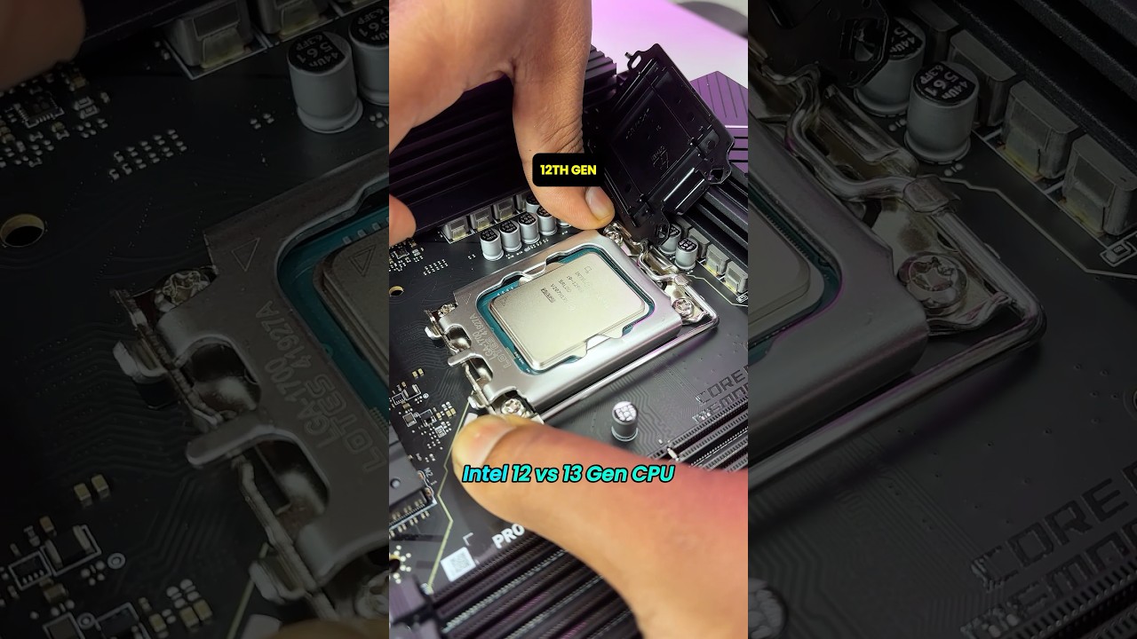 Intel 12th gen vs 13th gen? CPU installation