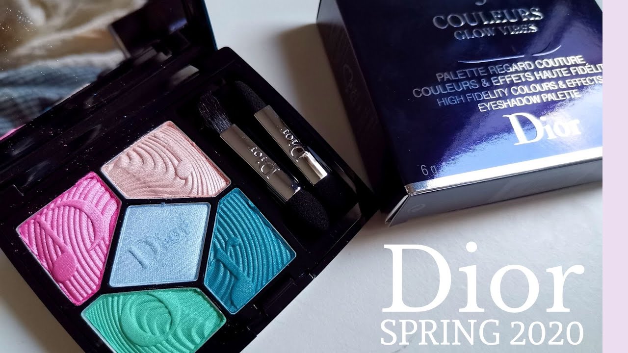 NEW DIOR SPRING 2020 Glow Vibes Palette makeup||UNBOXING and SWATCHES 
