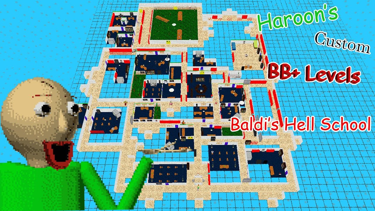 Baldi's Hell School | Baldi's Basics Plus Level Editor Early Alpha (мод Baldi's Basics)