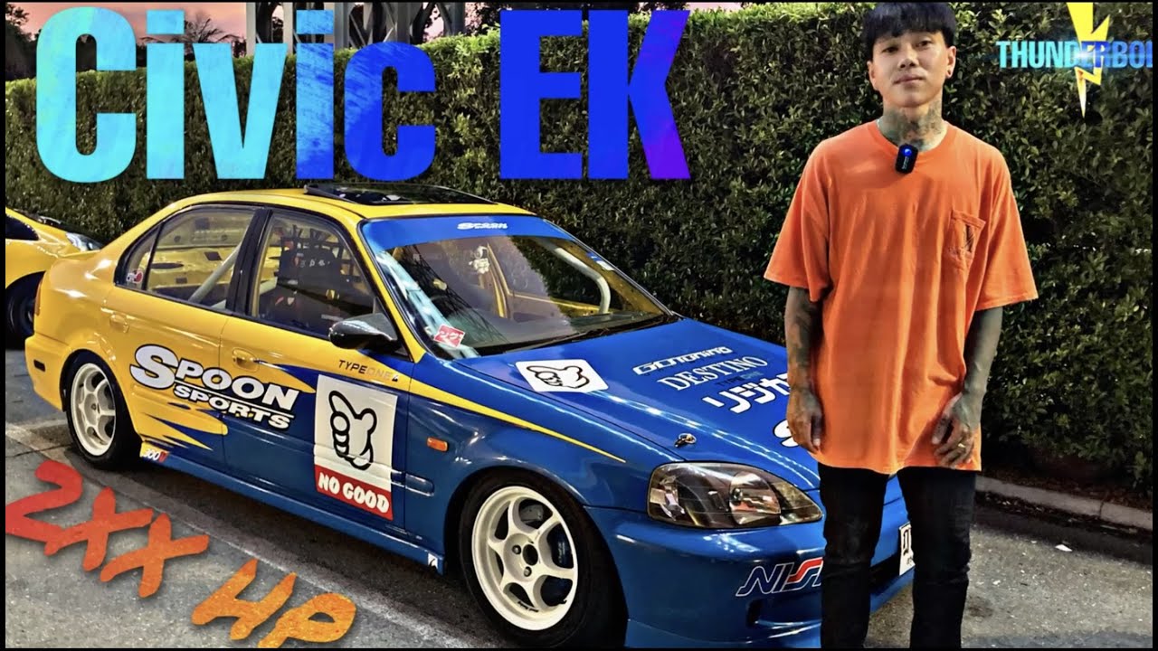 Civic ek B16+B20 สไตล์การแต่งที่ไม่ธรรมดา EK Spoon sports EP.1