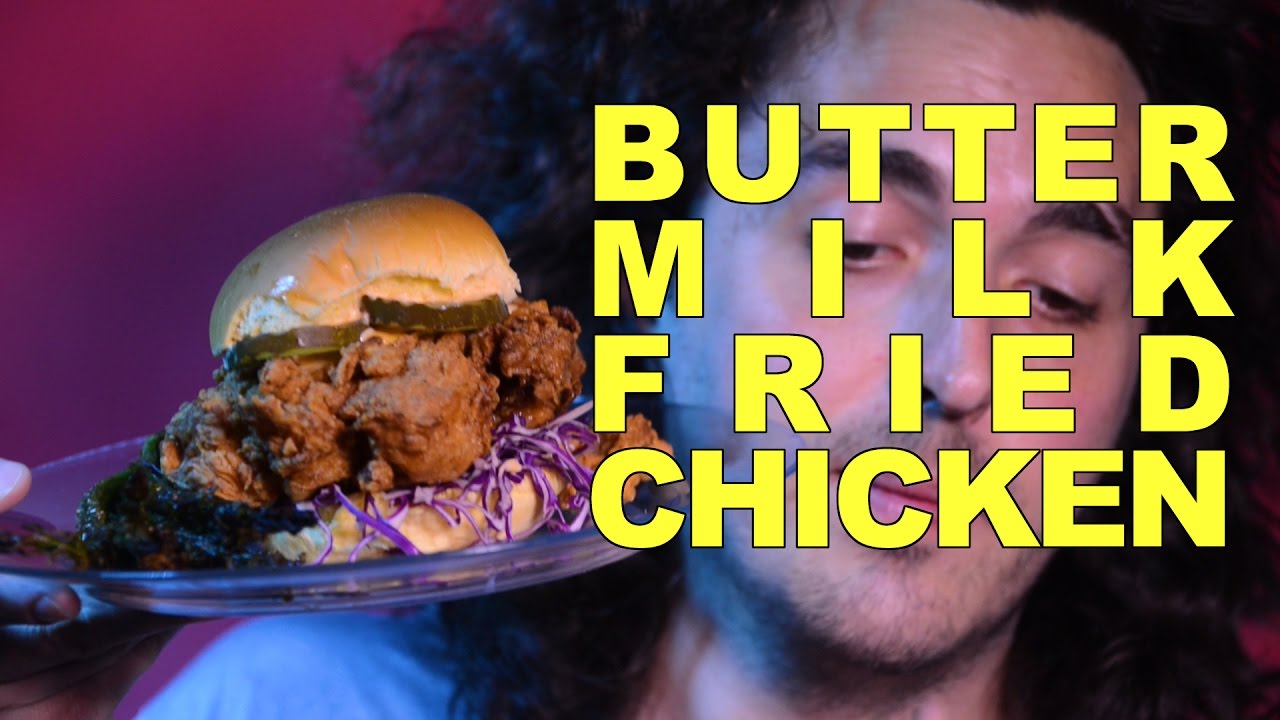 ASMR Eating HUGE Buttermilk Fried Chicken Sandwich 먹방
