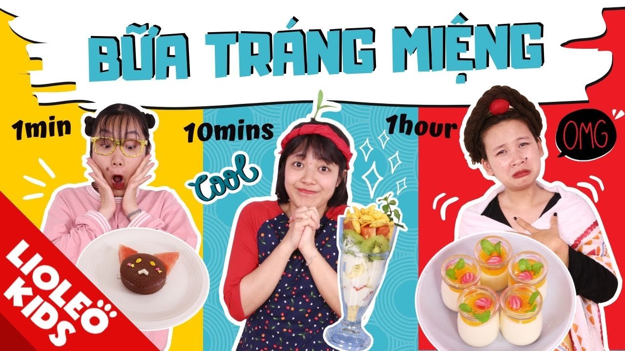 BỮA TRÁNG MIỆNG 1 phút Vs 10 phút Vs 1 tiếng - Mama GIẢI CỨU tiệm cà phê Hoàng Tử ?!!