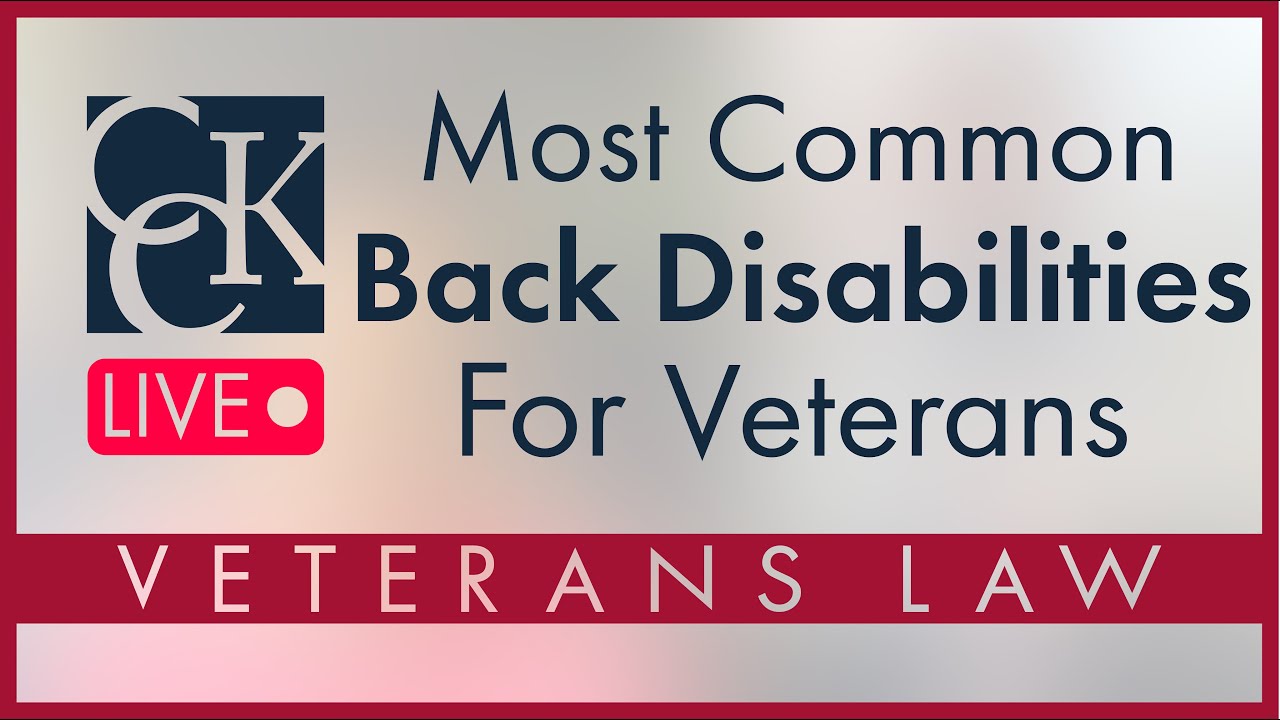 Most Common Back Pain VA Claims and Ratings Among Veterans