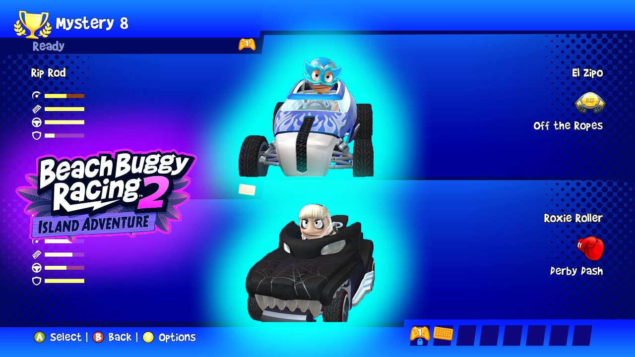 El Zipo Rip Rod vs Roxie Roller ft Hotweiler - Gran Crosa - Beach Buggy Racing 2 Island Adventure