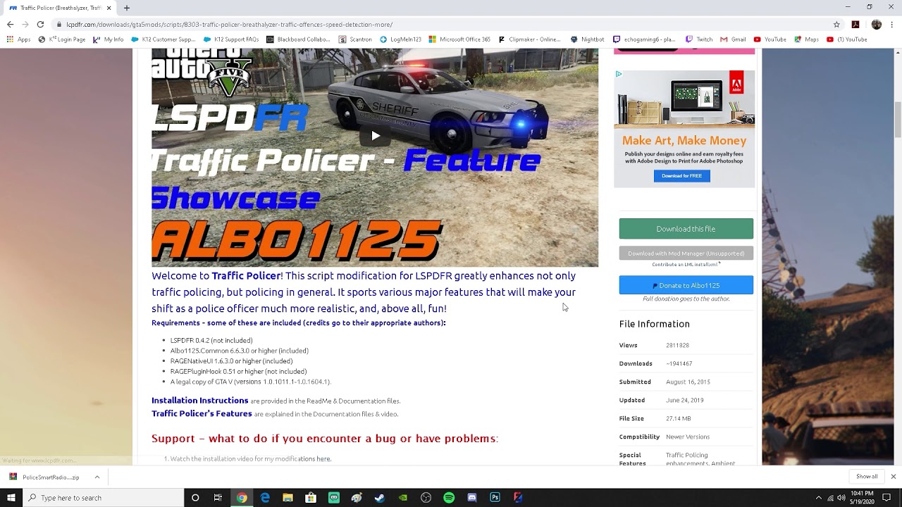 how to install lspdfr plugins policesmartradio traffic policer