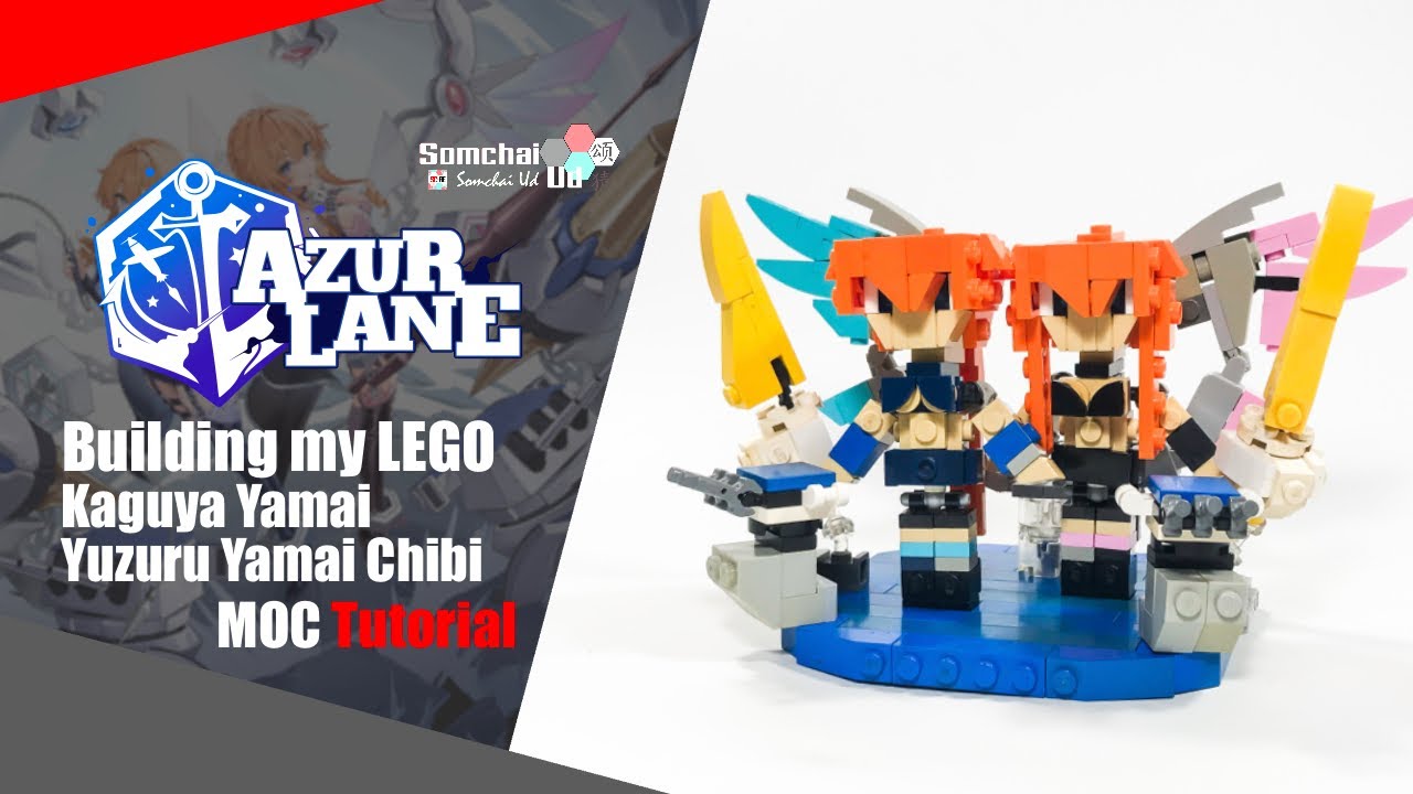 LEGO Azur Lane x Date A Live V Kaguya Yamai・Yuzuru Yamai Chibi MOC Tutorial | Somchai Ud
