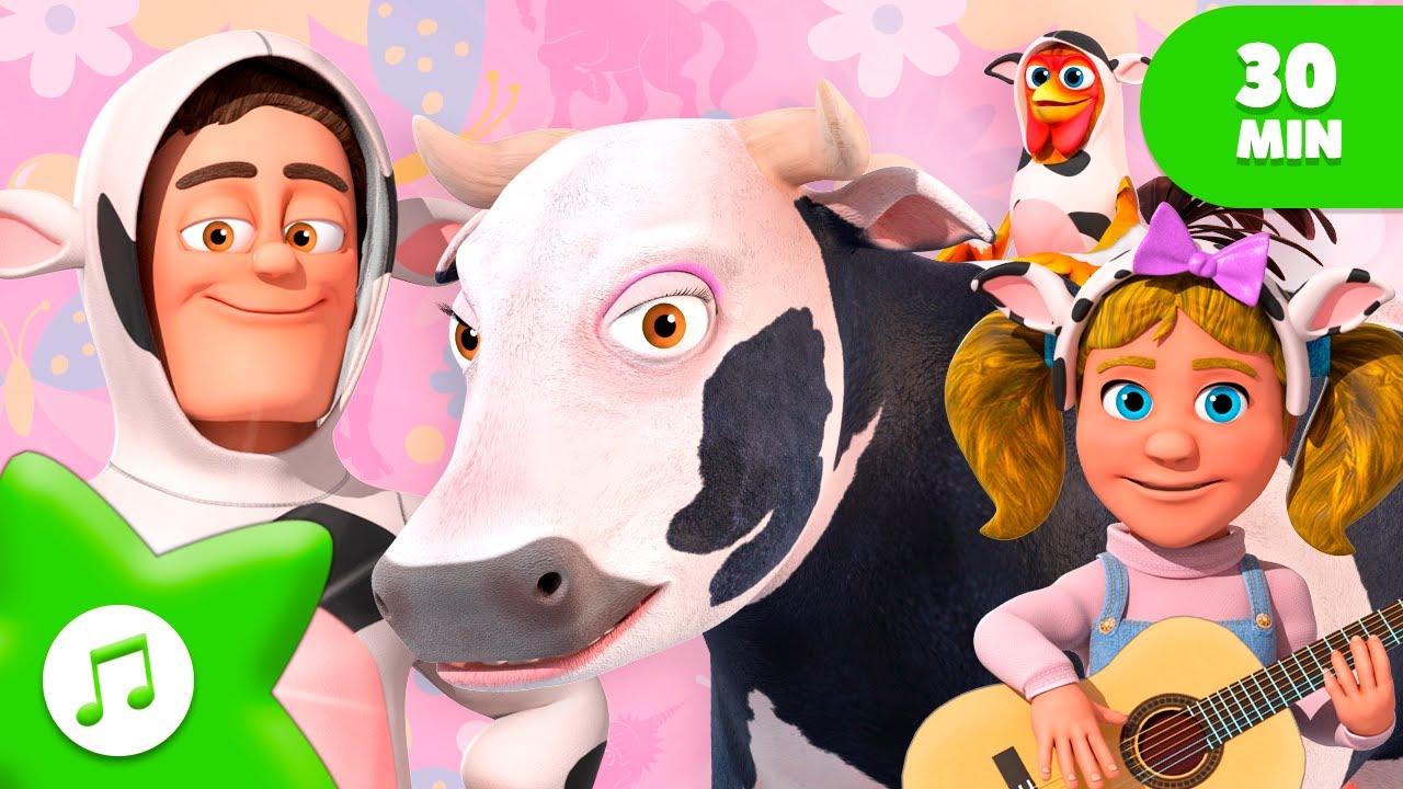 Lola the Cow 🐮🐄 Farm Frenzy | Nursery Rhymes & Kids Songs | Zenon the Farmer