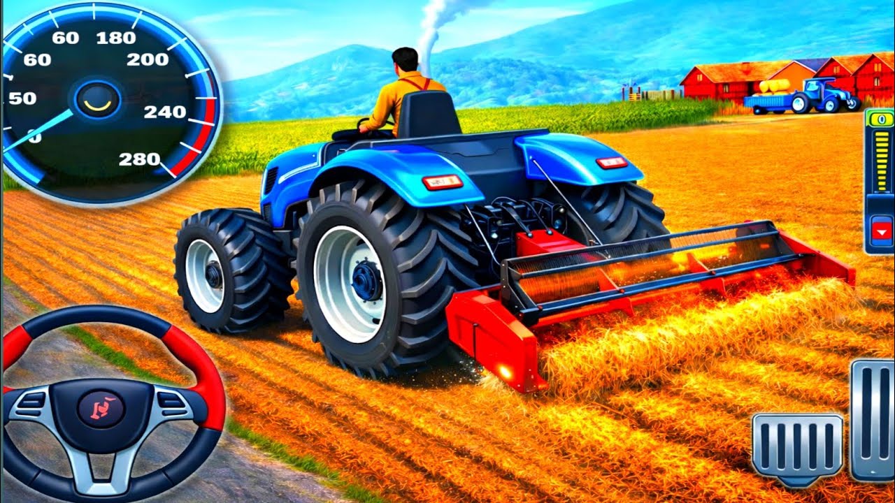Modern Tractor Farming Driving Simulator 3D | New Tractor Games | Android Gameplay