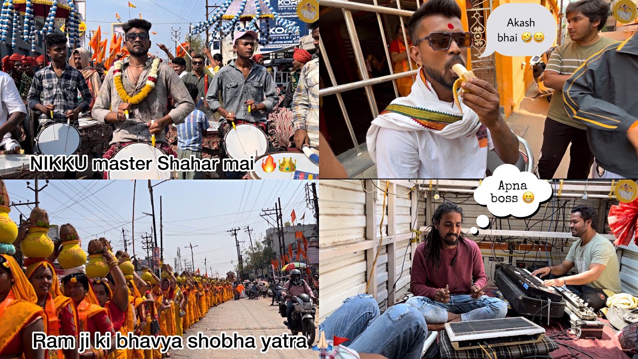 #vlog15 Jai ambe Dhumal Raipur king Ram ji ki bhavya yatra Santoshi Nagar ￼🙏🏻🚩#youtube #dhumal
