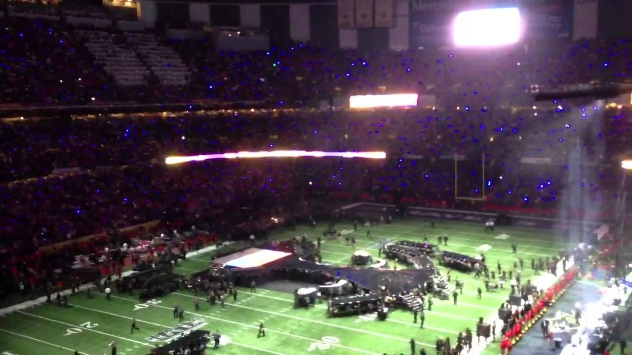 Super Bowl Halftime Show Setup - Beyonce