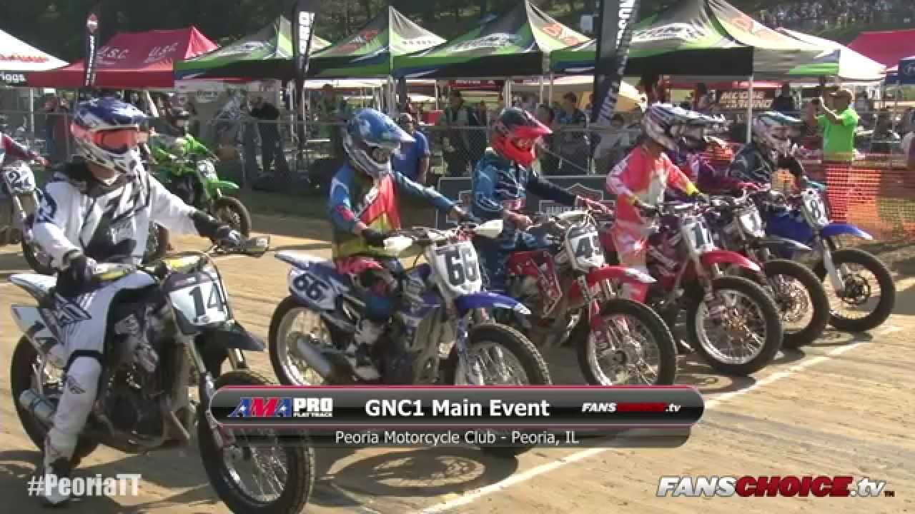 2015 Peoria TT – GNC1 Main Event Full Race (HD) – AMA Pro Flat Track