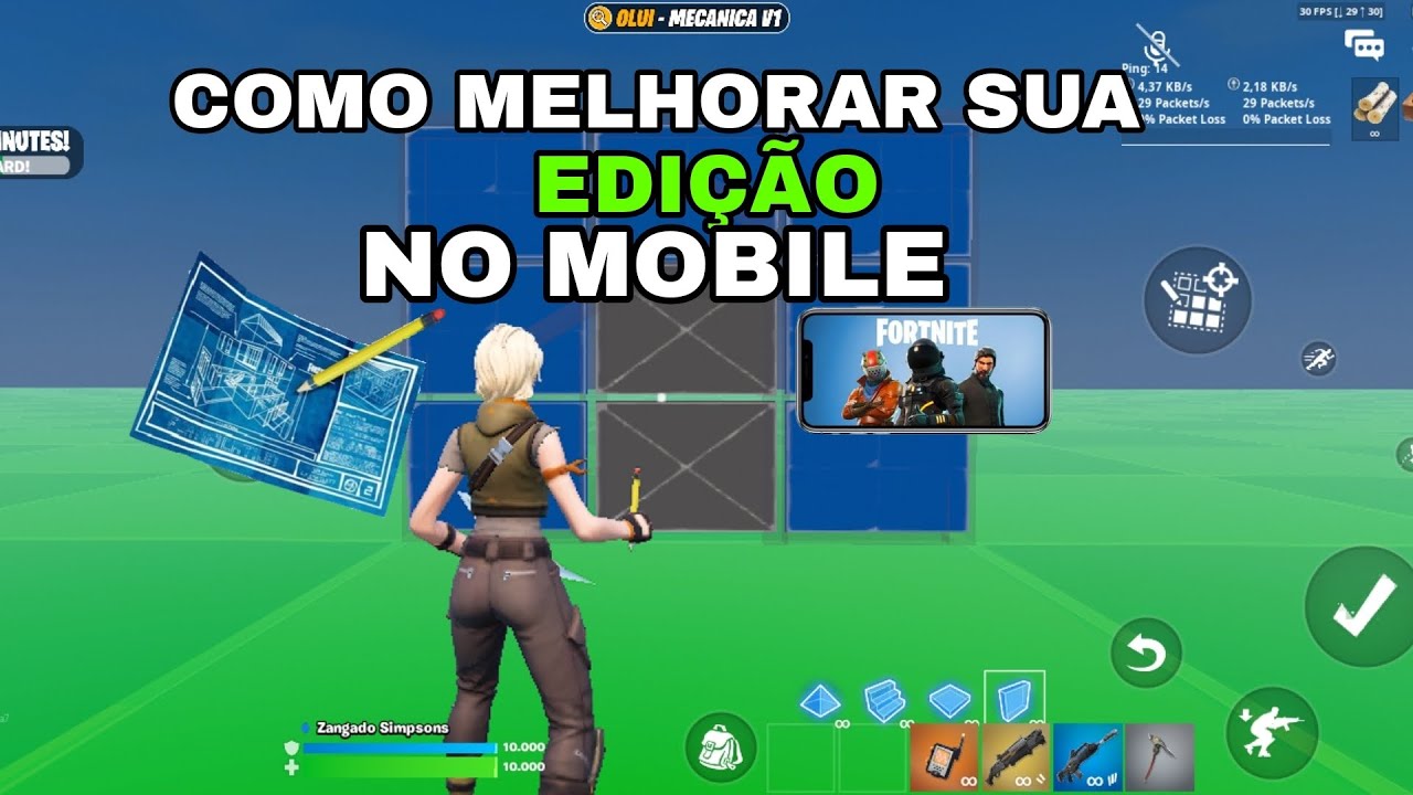 COMO MELHORAR SUA EDIÇÃO NO MOBILE  |FORTNITE MOBILE 📲