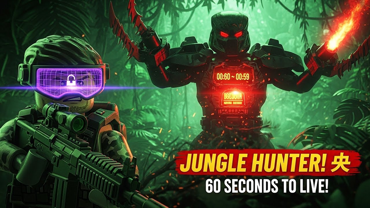 LEGO PREDATOR! 😱 Jungle Hunter Steals Our Team!