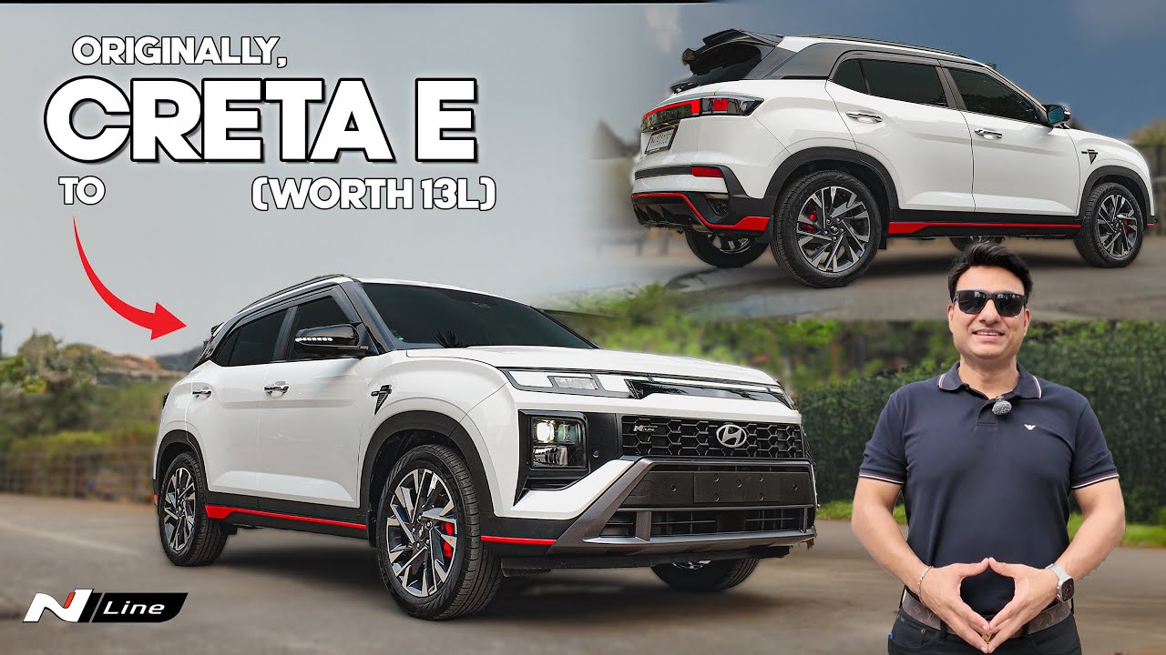 CRETA E BASE to N-LINE Conversion with REAR WIPER😍🇮🇳 Full Process Explained🔥📞7977493577