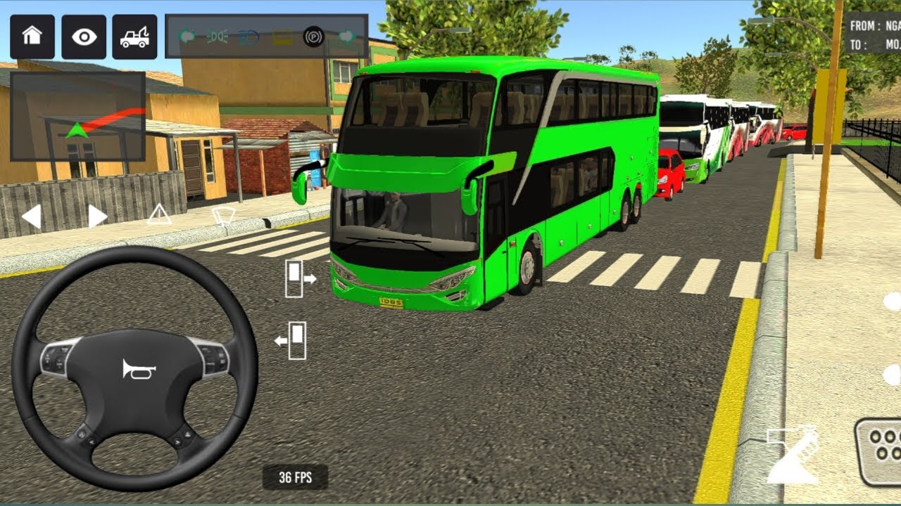BUS simulator indonesia ll new euro coach bus simulator indonesia ll new euro trock bus #bus #gaming