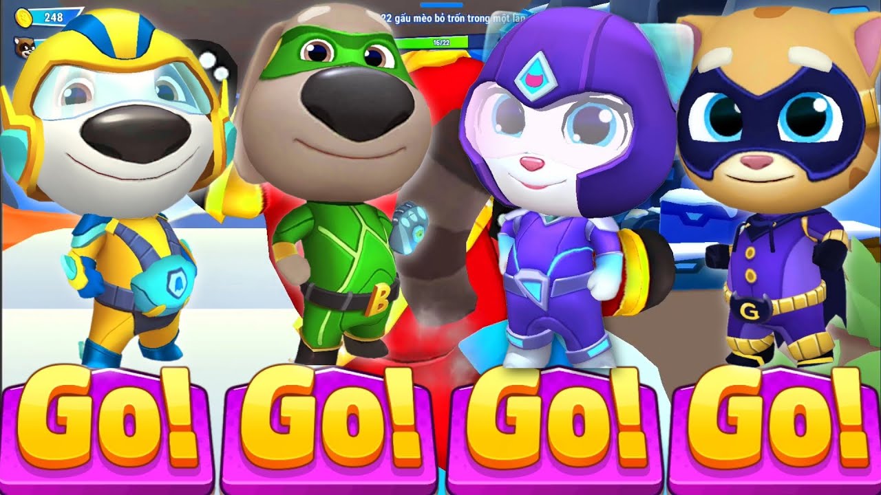 Talking Tom Hero Dash Final Boss Fight vs Daily Missions - Hank, Ginger, Ben, Tom, Angela