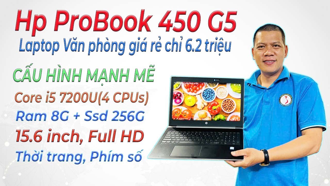 Hp ProBook 450 G5 - Laptop giá rẻ dành cho Văn phòng, học hành, đồ hoạ thả ga