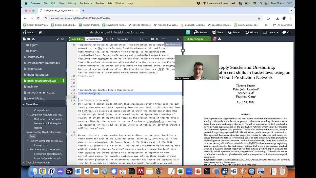 Integrating Overleaf with VScode and AI writing assistant