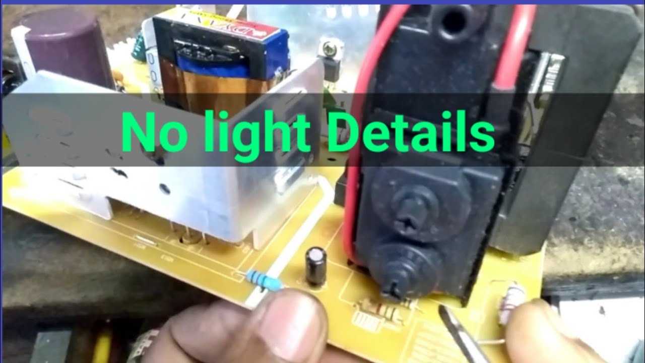No light or Low light problem Details. CRT TV.
