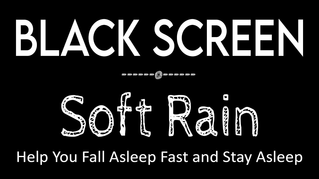 Fall Into Sleep Instantly with Soft Rain Sounds Black Screen | Night Rain for Restful Sleep