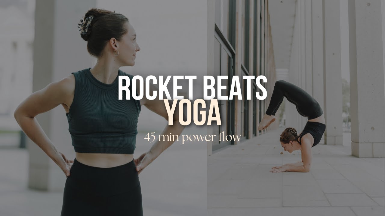 Rocket Beats Yoga - Advanced Yoga - 45 min - Powerful Yoga Flow - Inversions Focused