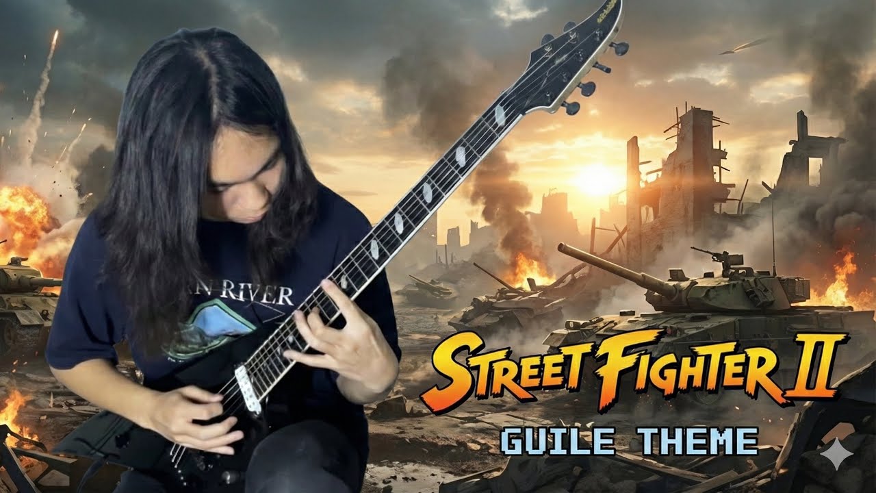 Street fighter II - Guile Theme (Guitar cover)