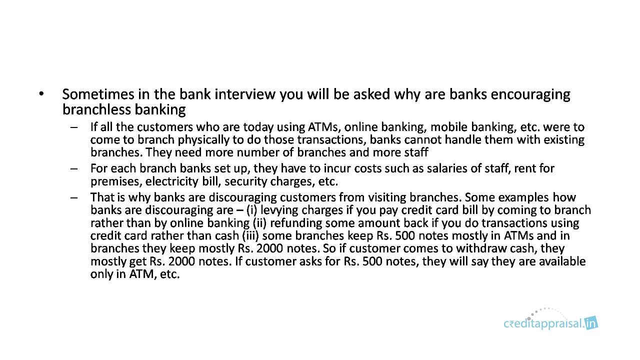 43. Branchless banking