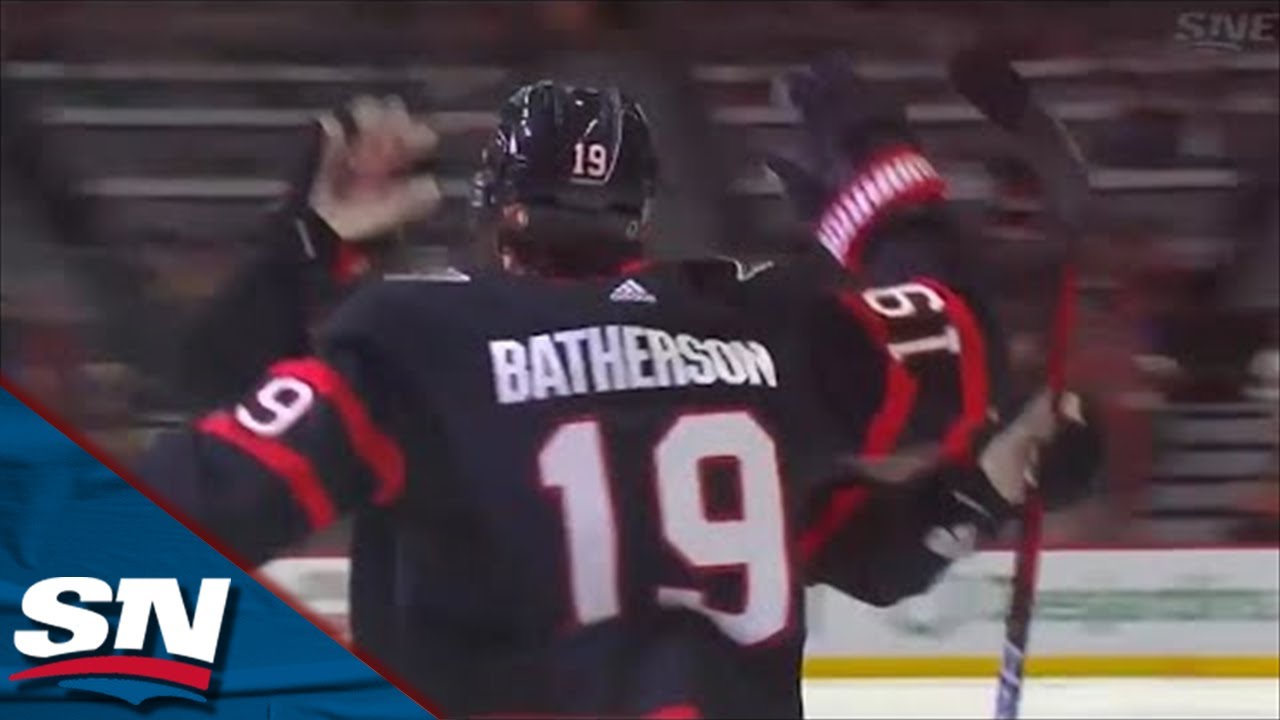 Senators' Drake Batherson Finishes Goal With Stick Between Legs vs. Canadiens