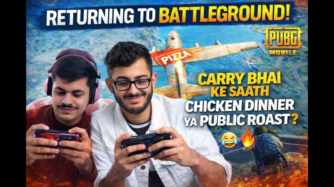 Carry Bhai Ke Saath Chicken Dinner Ya Public Roast? 😂🔥 | PUBG Mobile Gameplay