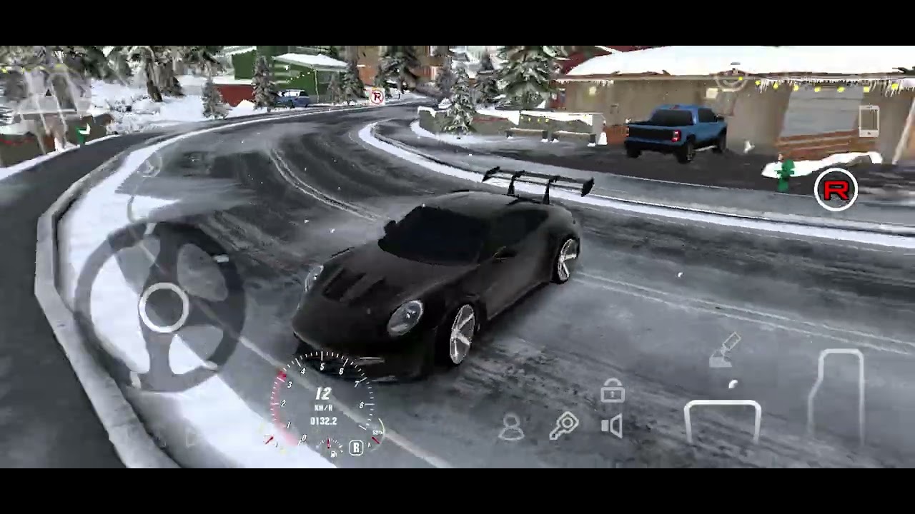 Driving New Black Porsche GTR S To The Snow City || Car Parking Multiplayer 
