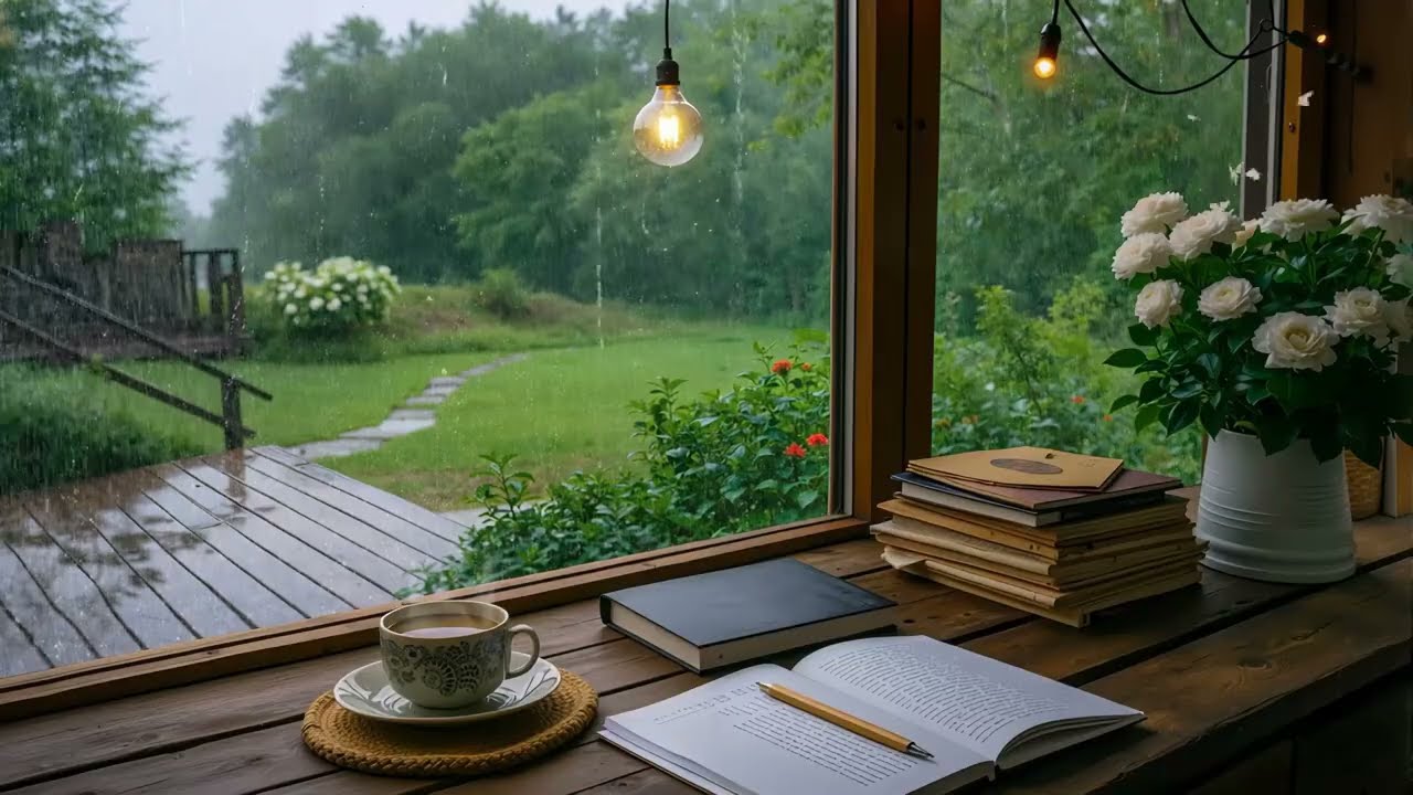 Relaxing Sleep Music, Insomnia, Stress Relief & Beautiful Nature | Peaceful Piano with Rain Sounds