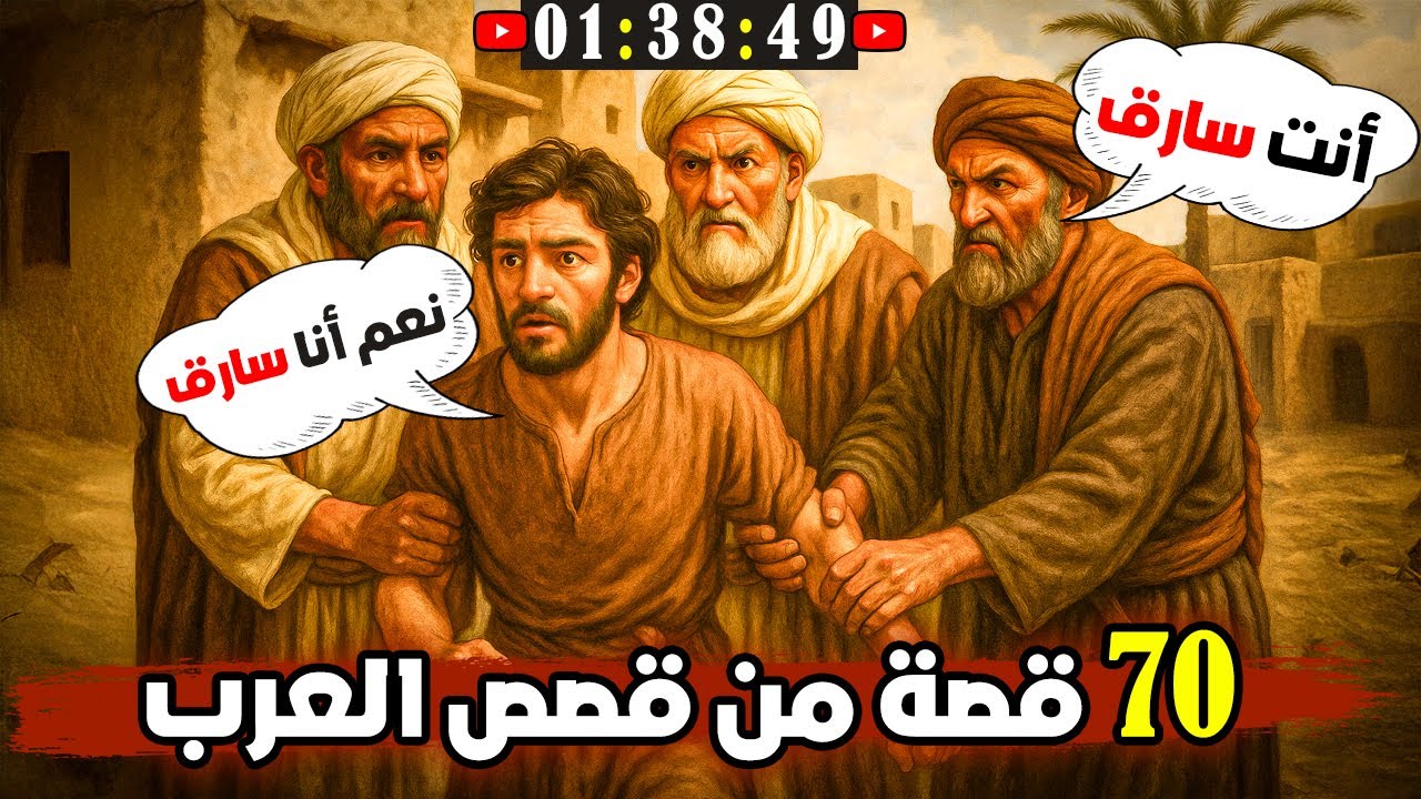 أروع 70 قصة من قصص العرب | عبقرية ودهاء لا يُصدق! ذكاء الشعراء والقضاة والأعراب!!