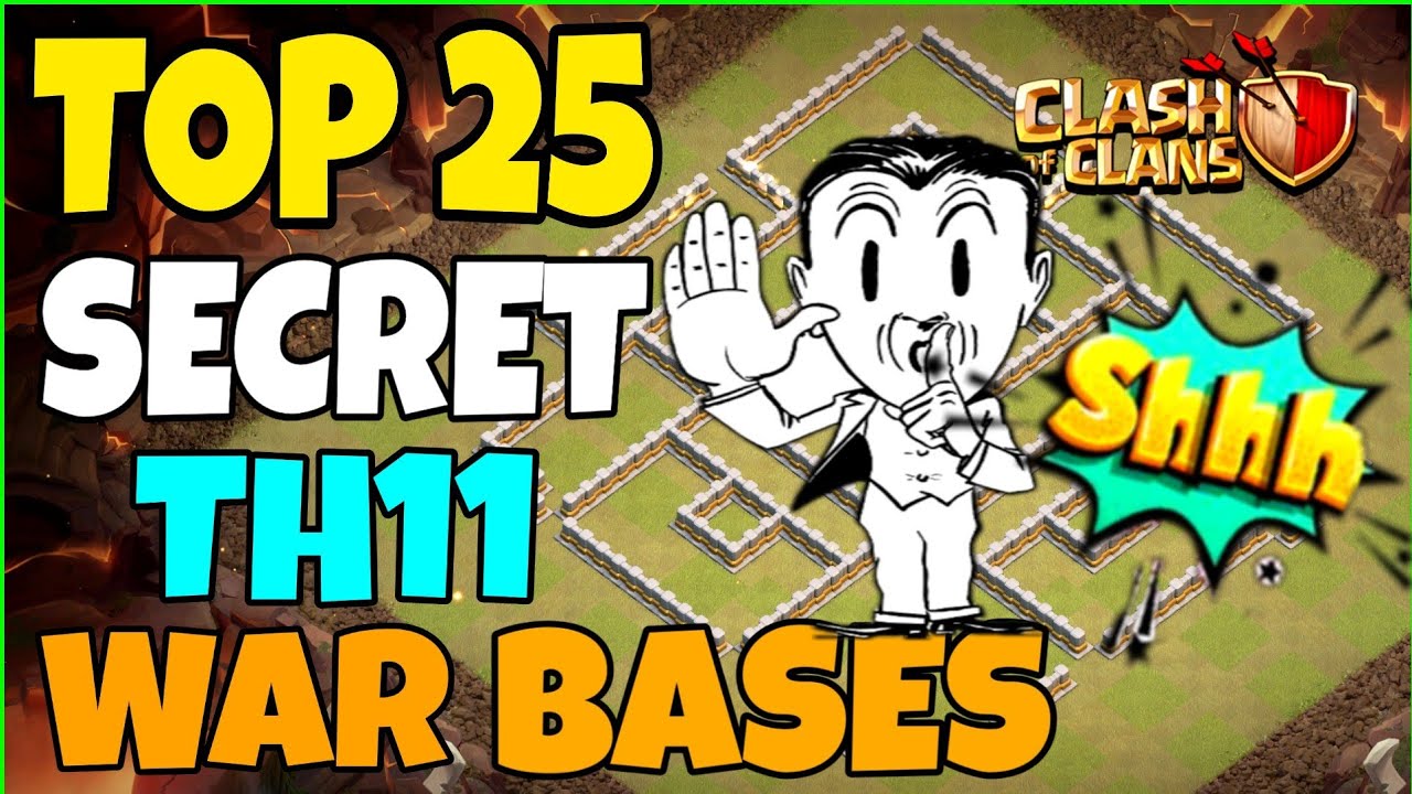 💥TOP-25 TH11 WAR BASES WITH LINK | STRONGEST TH11 WAR BASES | COC