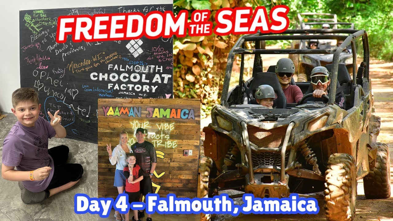 Freedom of the Seas, Falmouth, Jamaica: Dune Buggy Excursion, Falmouth Chocolate Factory & Ice Show