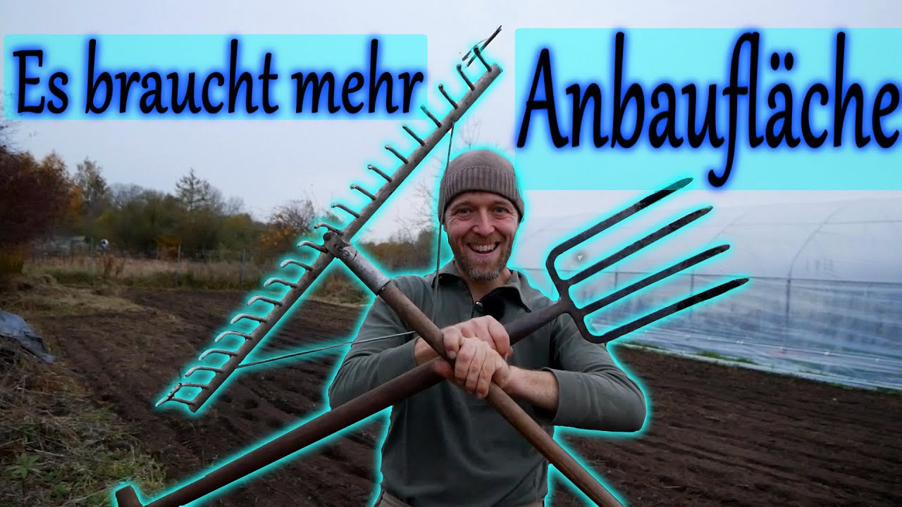 Eine neuen Anbaufläche entsteht   von der Wiese zum Acker