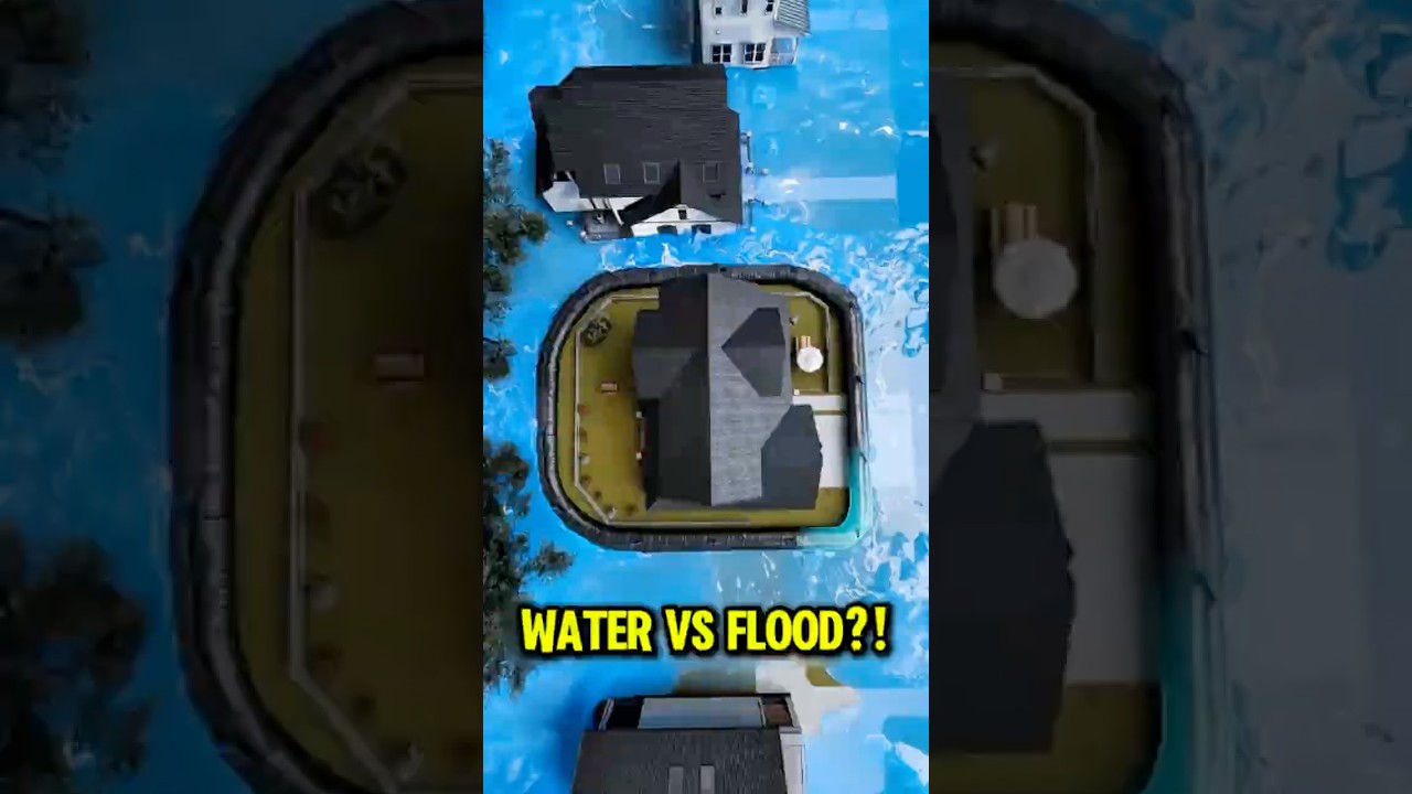 He Used Water to Stop a Flood! 😱#shorts