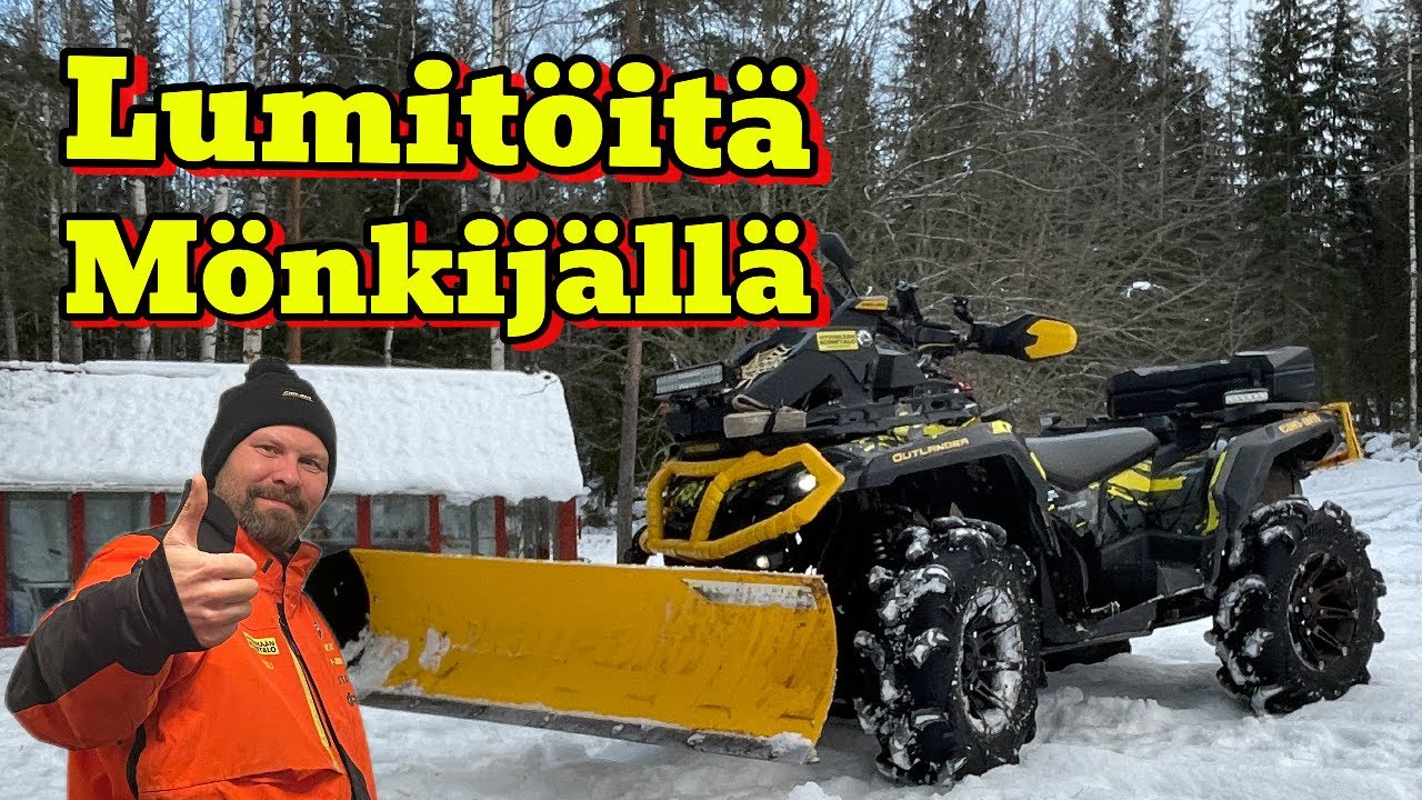 Aurausta Mönkijällä - Can-Am Promount 152cm ja päätypalat