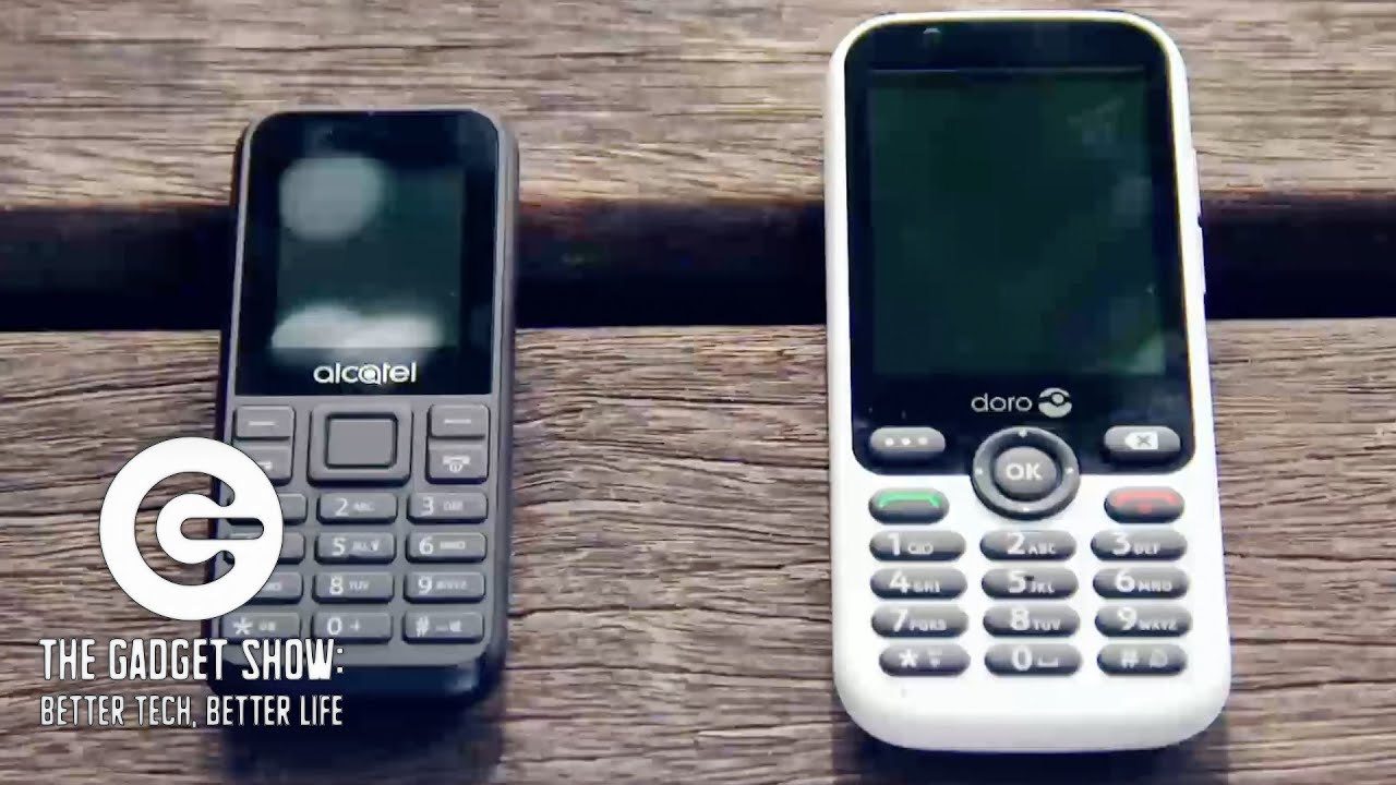 Дешевые против дорогих «тупых» телефонов: DORO 7010 против ALCATEL 1068D | The Gadget Show