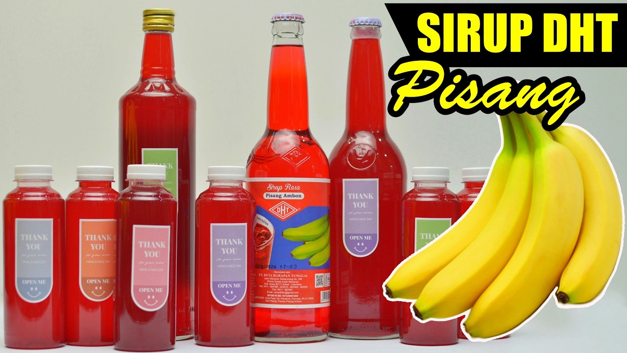SIRUP DHT PISANG AMBON | TANPA PENGAWET TANPA PEMANIS BUATAN