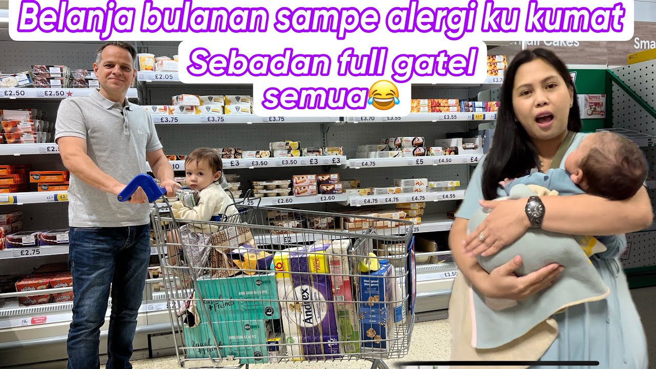 BELANJA BULANAN SAMPE ALERGIKU KUMAT || SEBADAN FULL GATEL SEMUA😂