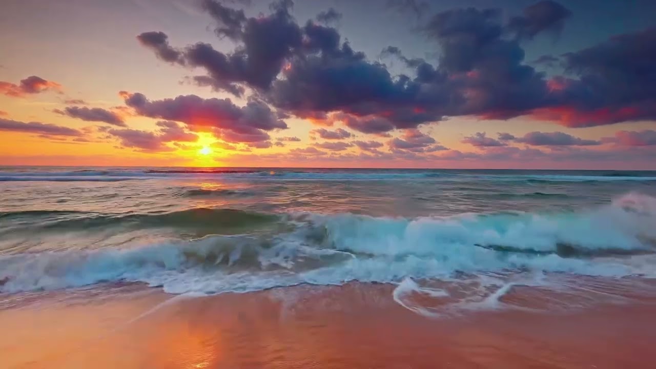 Relaxing Ocean Sunset Ambience