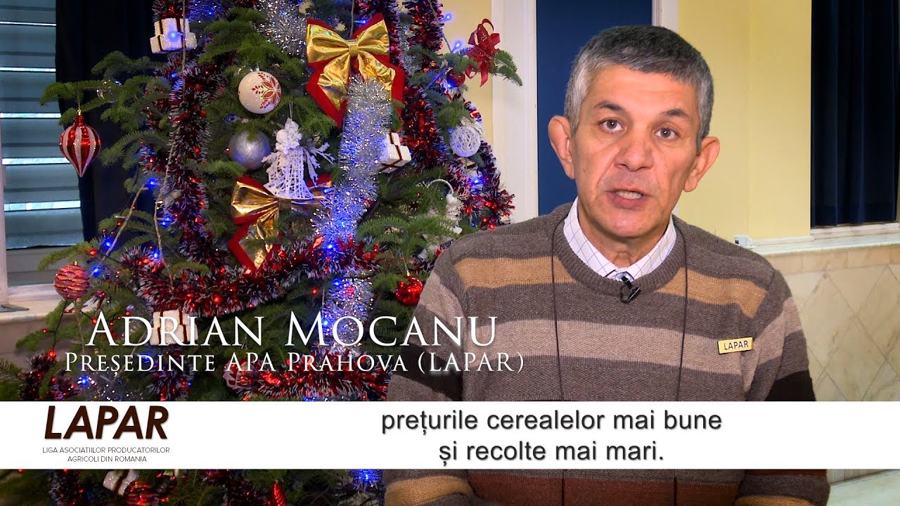 Mesaj de Sărbători: Adrian Mocanu, președinte APA Prahova (LAPAR)