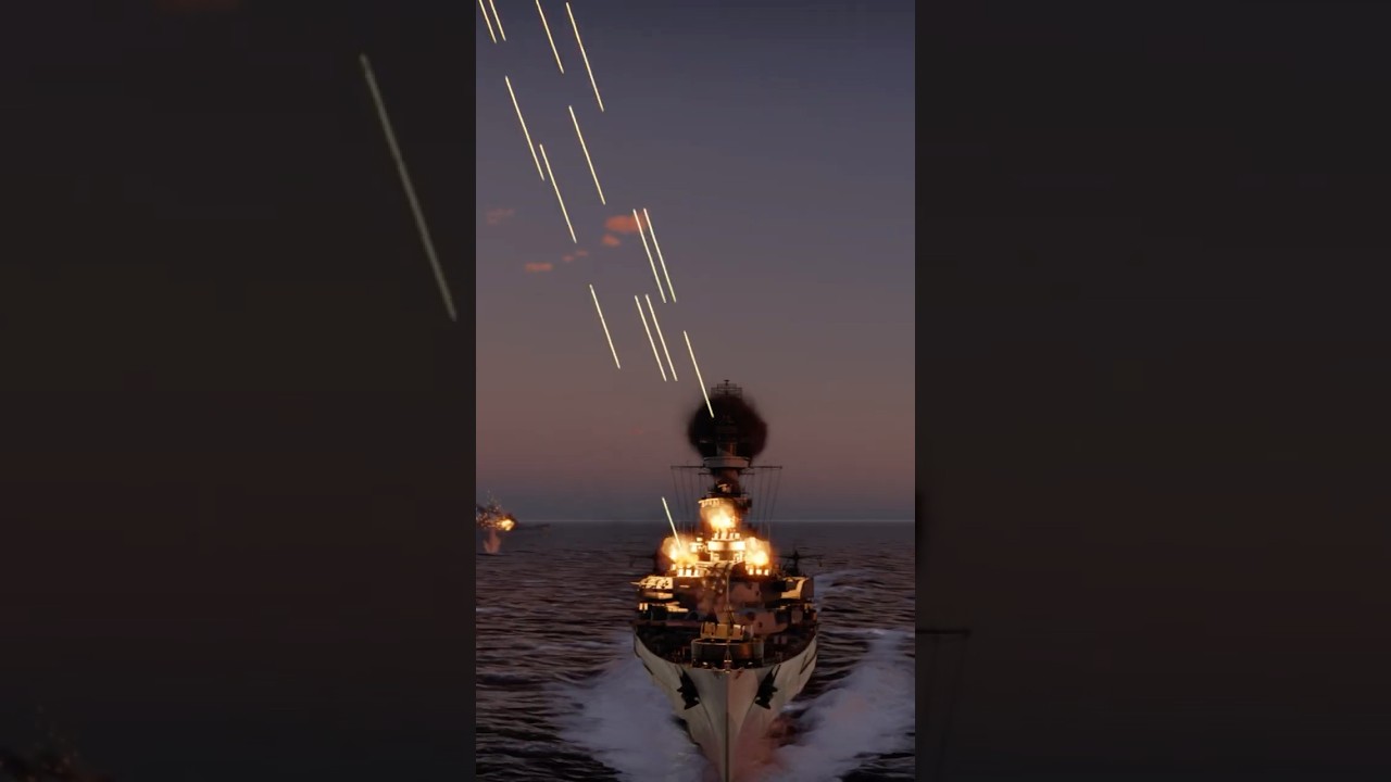 USS Battleship Unleashes Devastating Night Barrage Against Incoming Aerial Threats