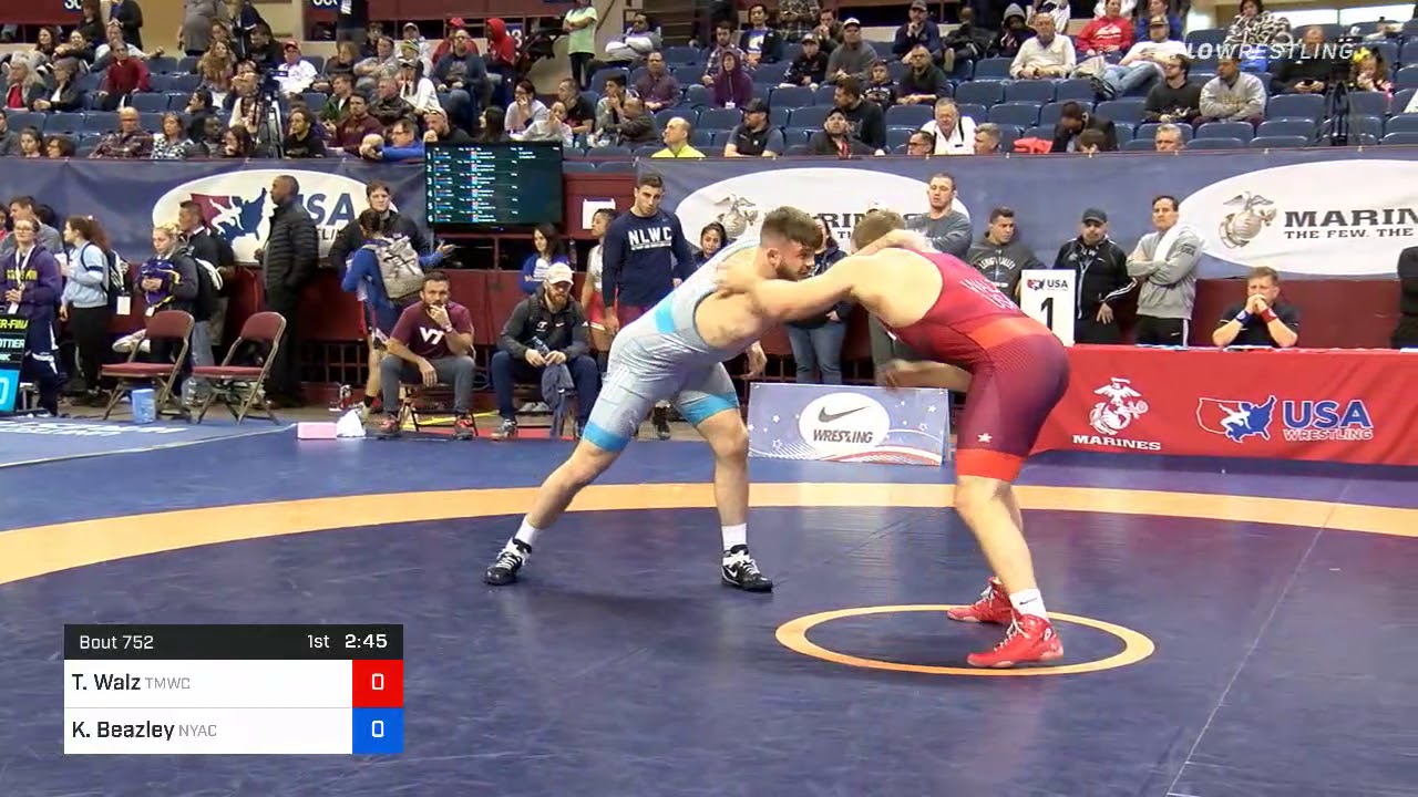 97 Kg Quarterfinal Ty Walz Titan Mercury Wrestling Club Vs Kevin Beazley New York Athletic Club